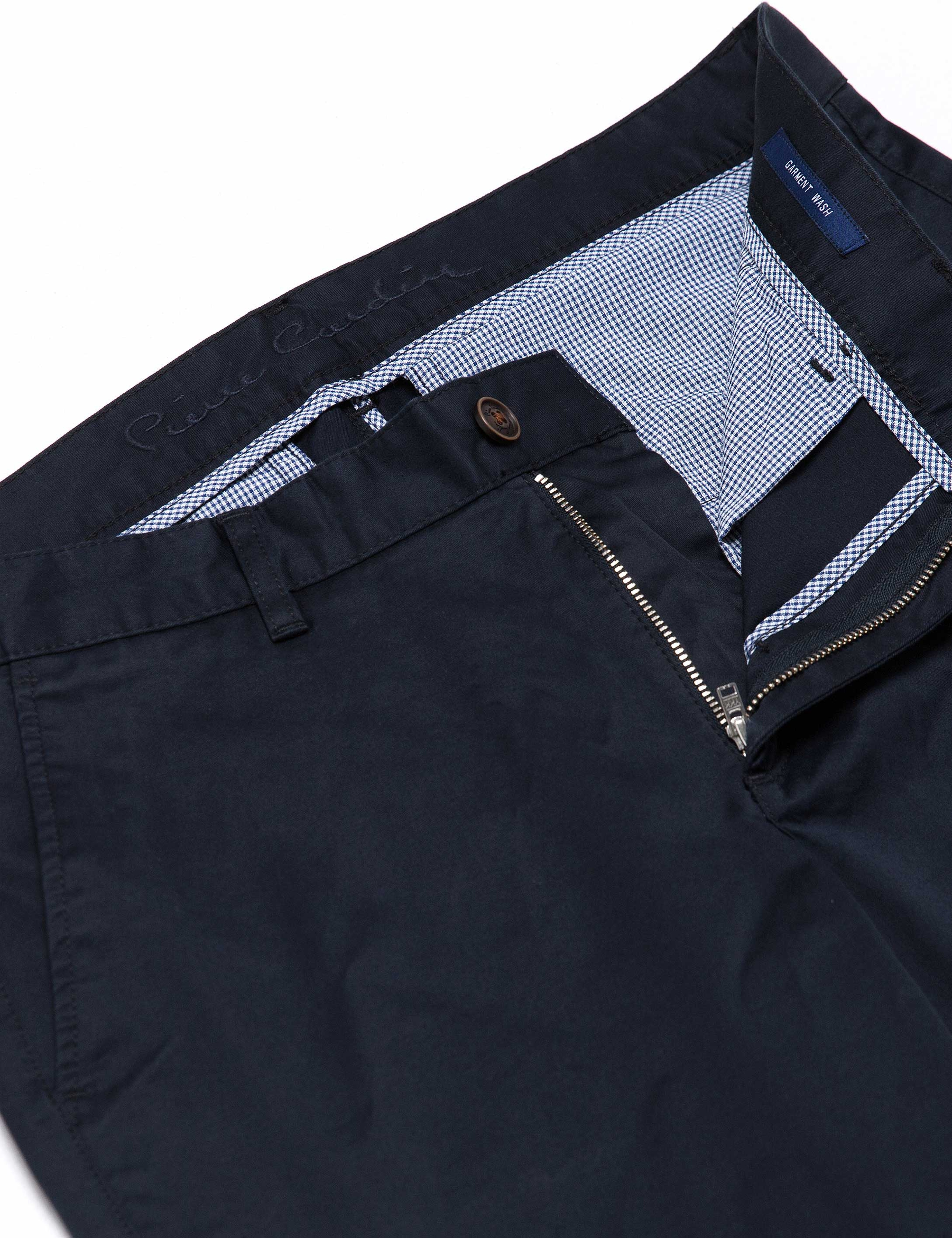 Lacivert Slim Fit Chino Pantolon - Image 3