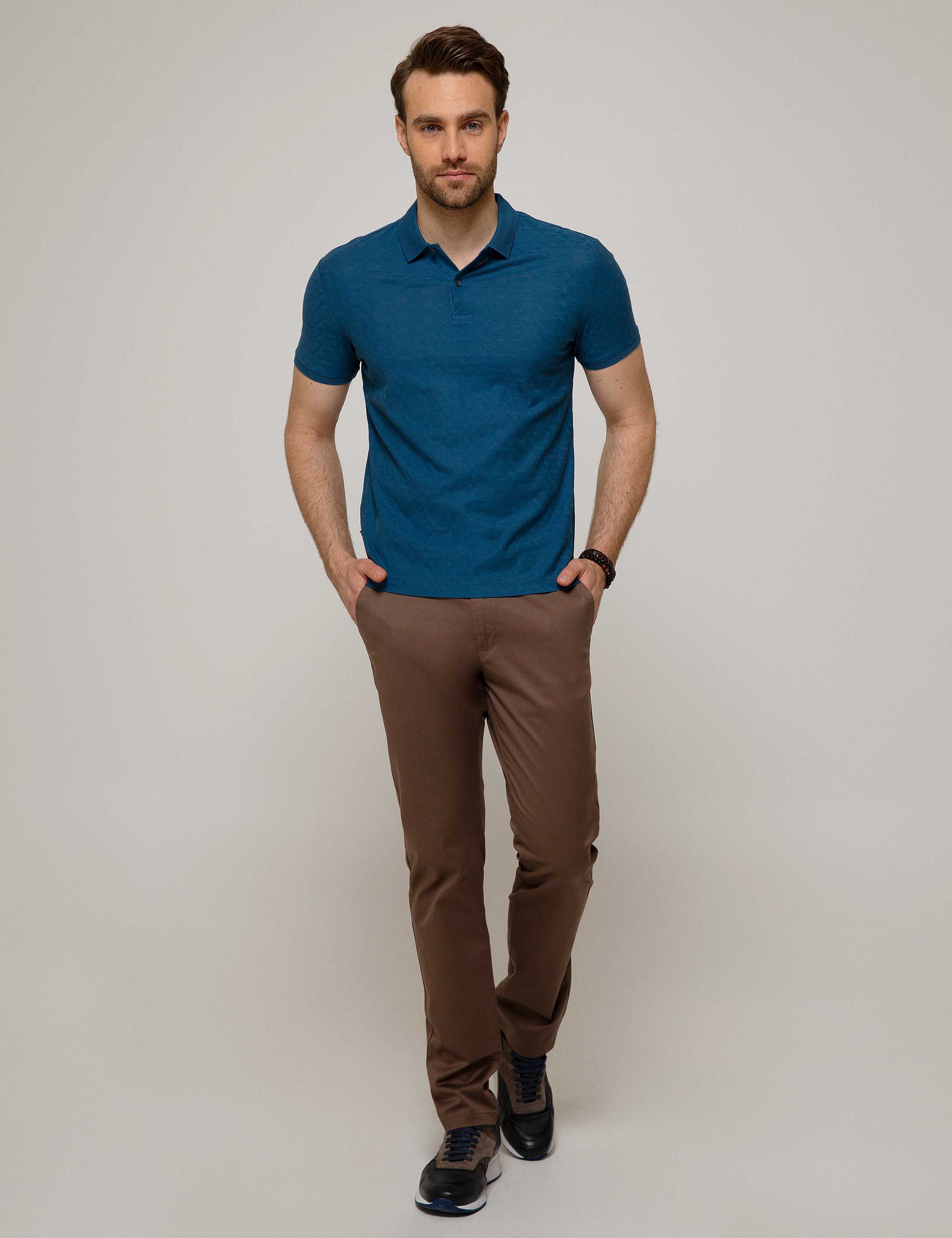 Açık Kahverengi Slim Fit Chino Pantolon