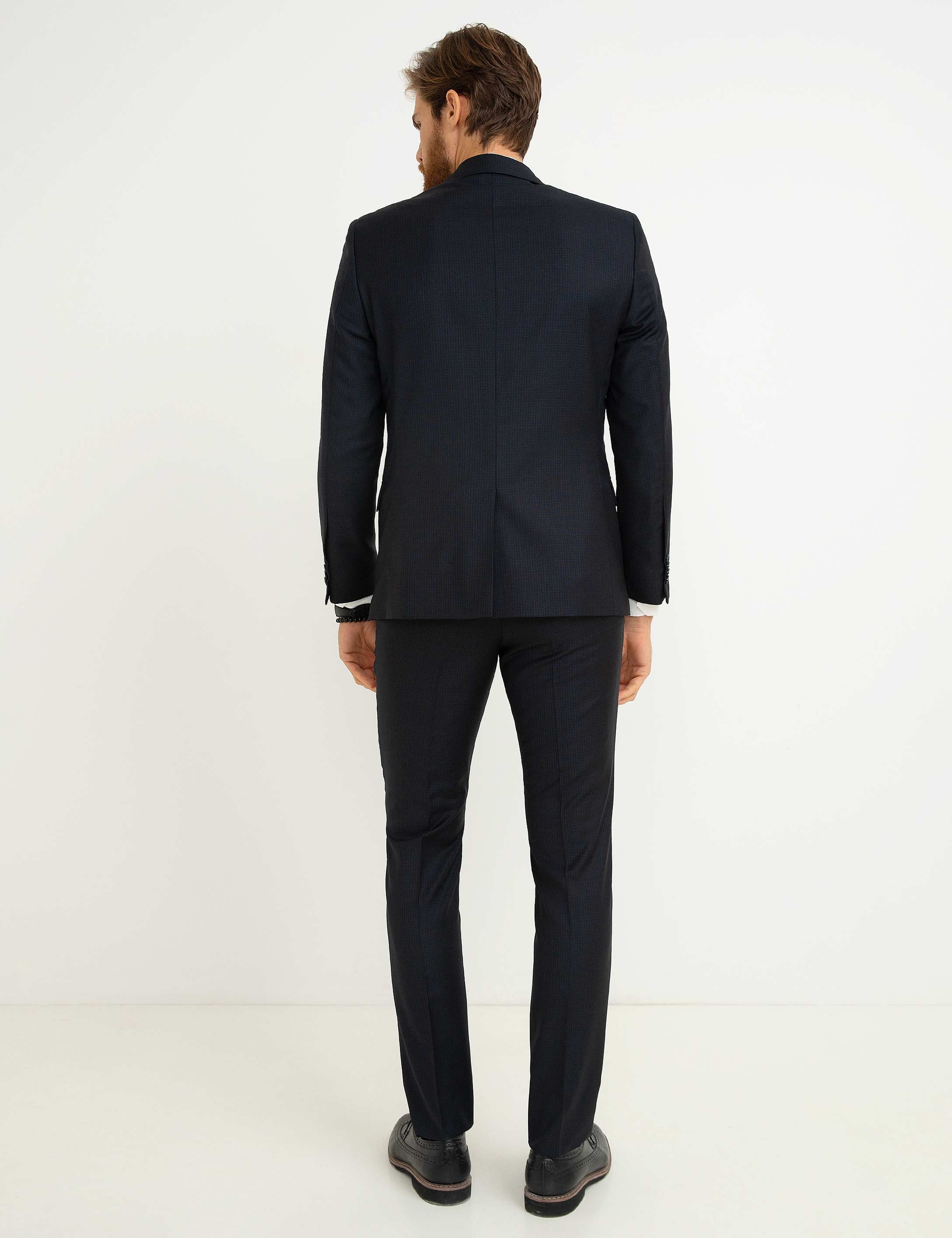 Lacivert Slim Fit Takım Elbise - Image 3