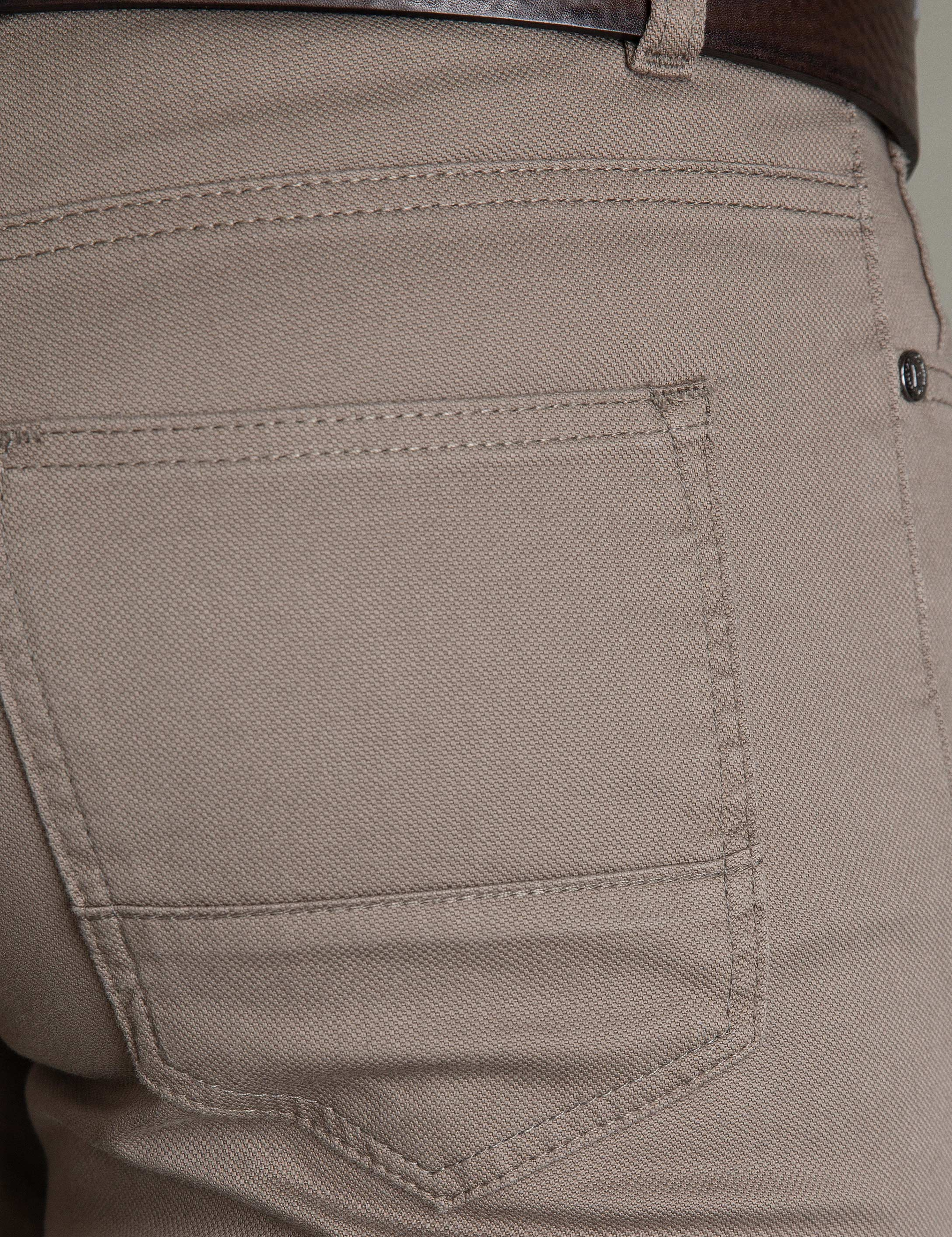 Gri Slim Fit Chino Pantolon - Image 4