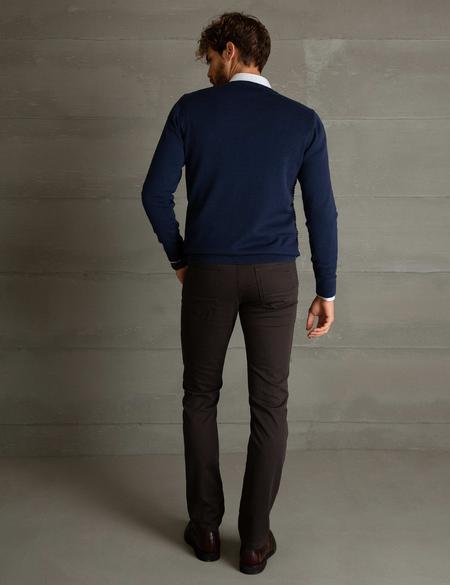Kahverengi Slim Fit Chino Pantolon - 50194210084