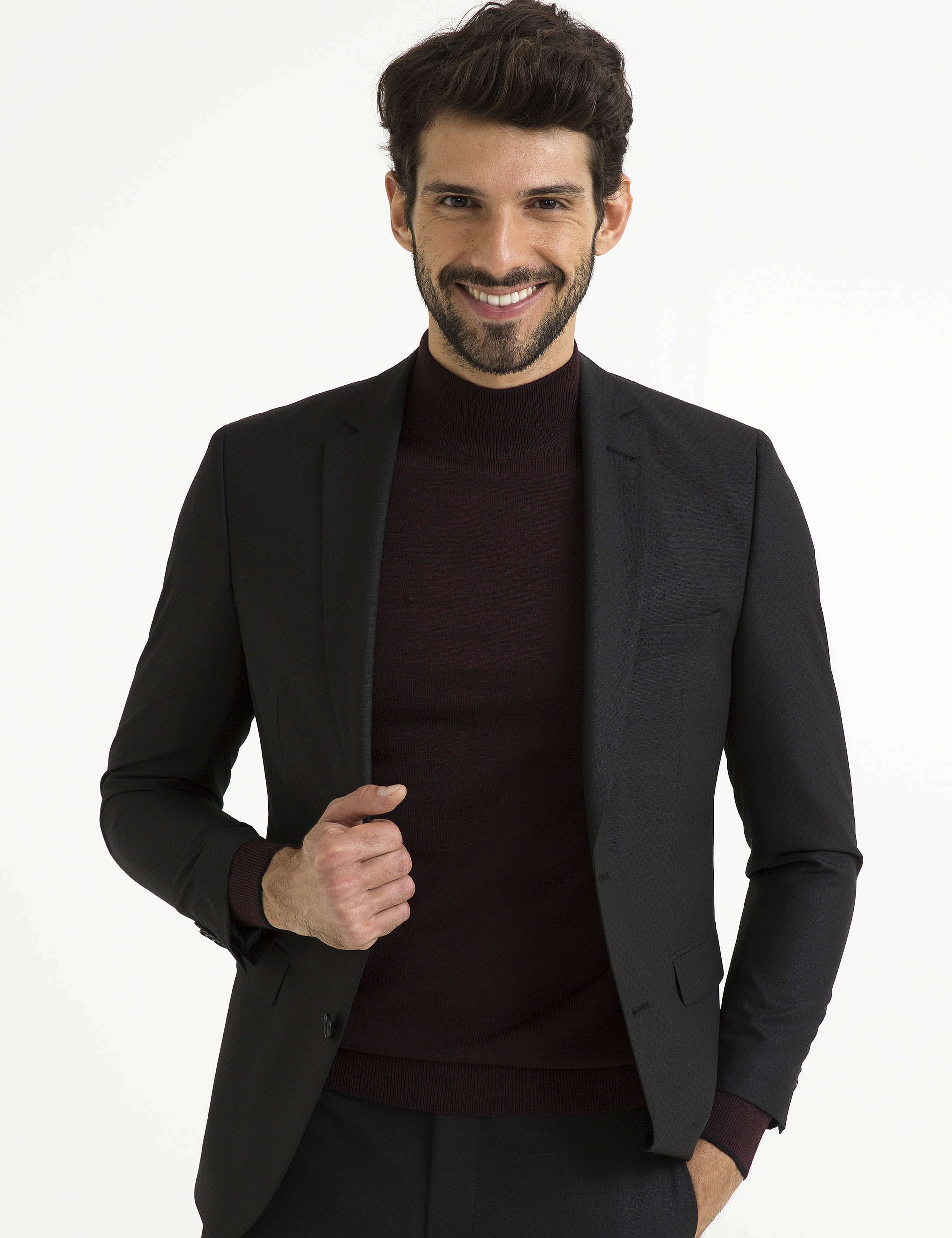 Siyah Ex. Slim Fit Takım Elbise - Image 2