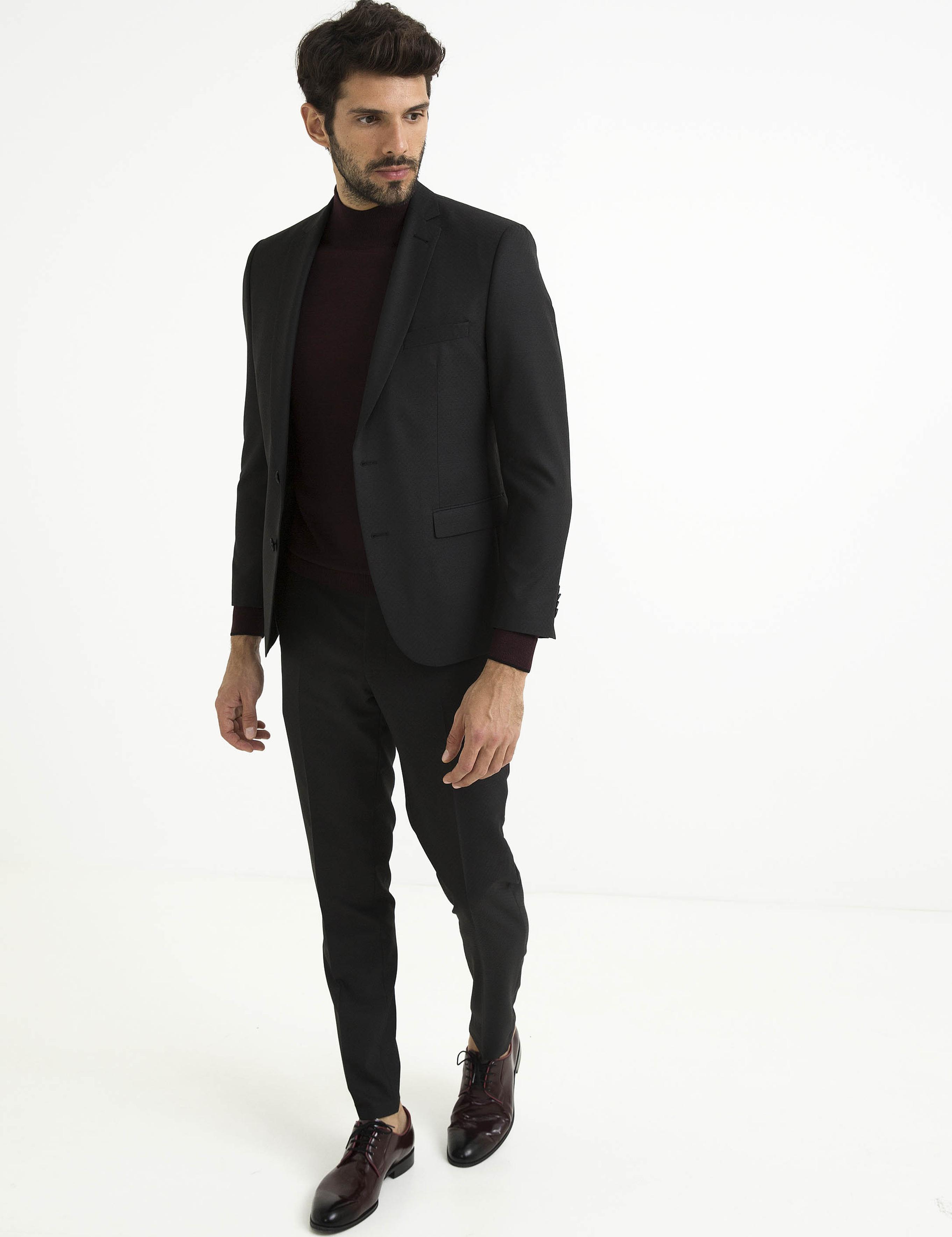 Siyah Ex. Slim Fit Takım Elbise