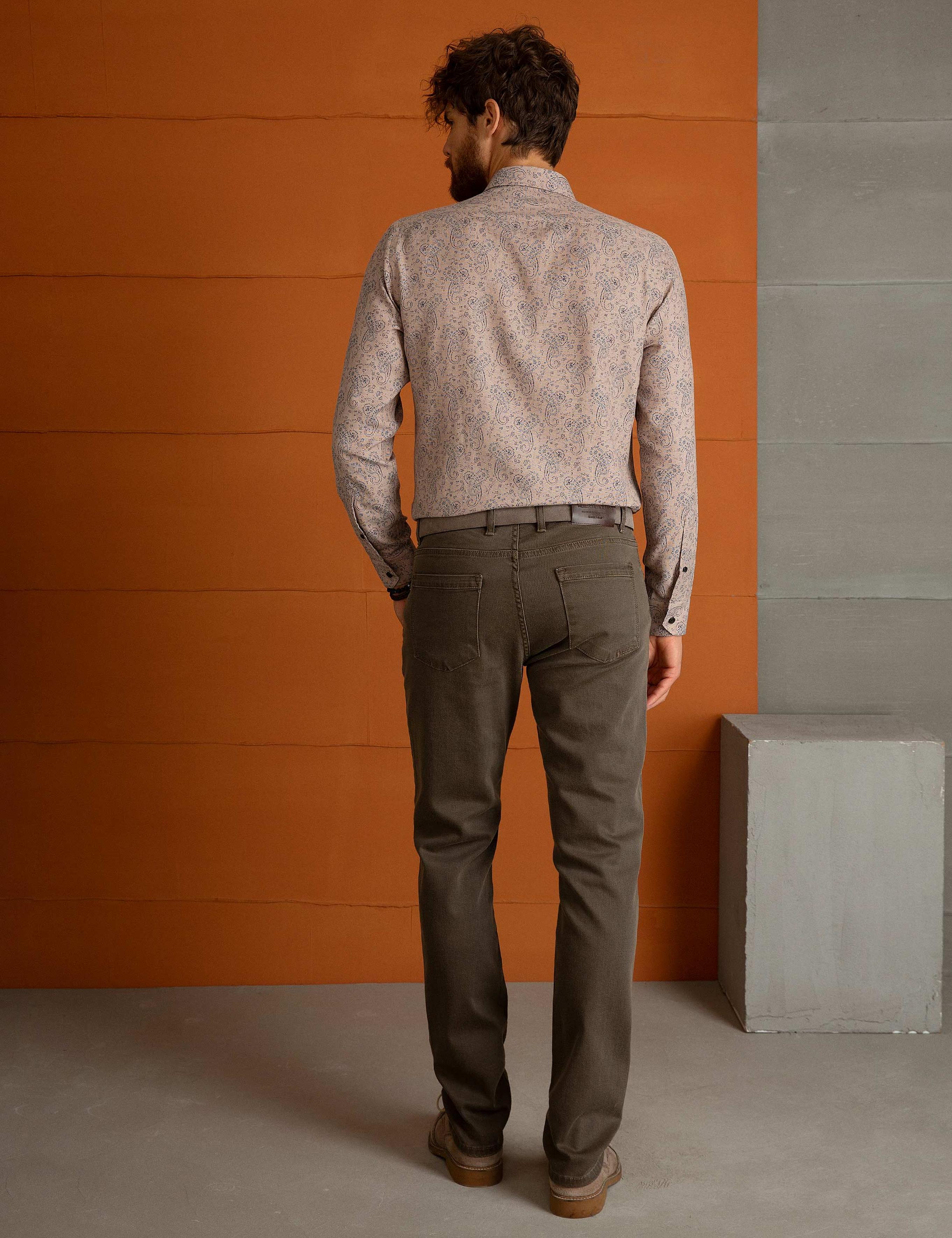 Açık Kahverengi Denim Pantolon