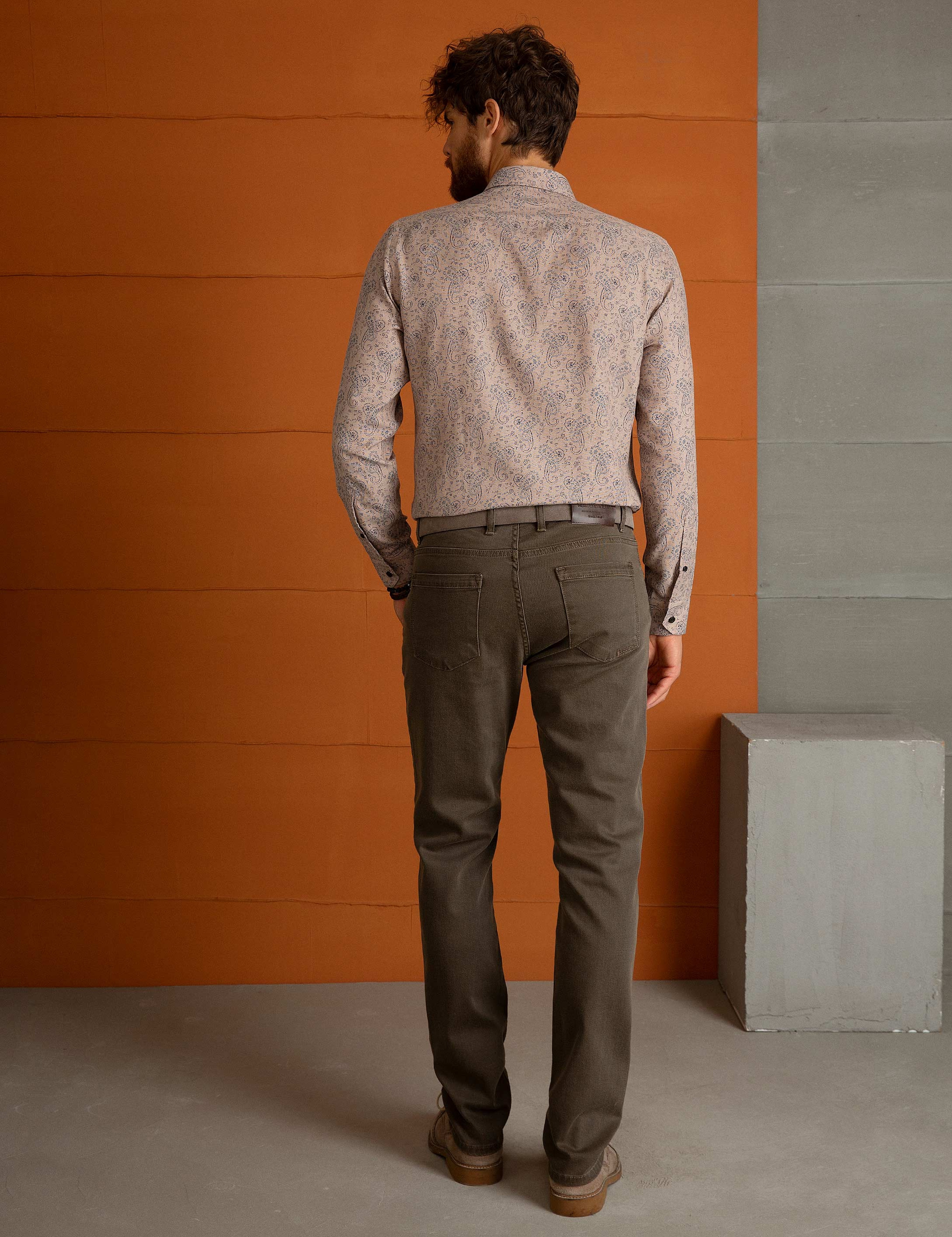 Açık Kahverengi Denim Pantolon - Image 3