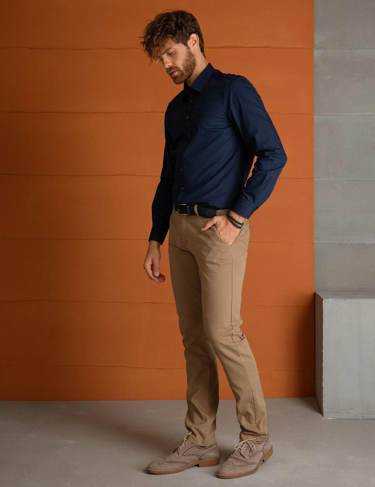 Vizon Slim Fit Kanvas Pantolon - 50195936020