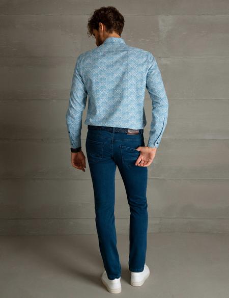 Açık Lacivert Denim Pantolon - 50196534024