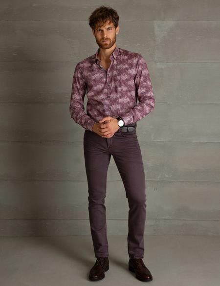 Mor Denim Pantolon - 50196876004