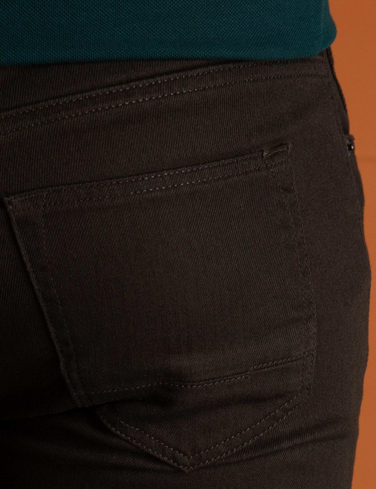 Kahverengi Slim Fit Chino Pantolon - 50197410030