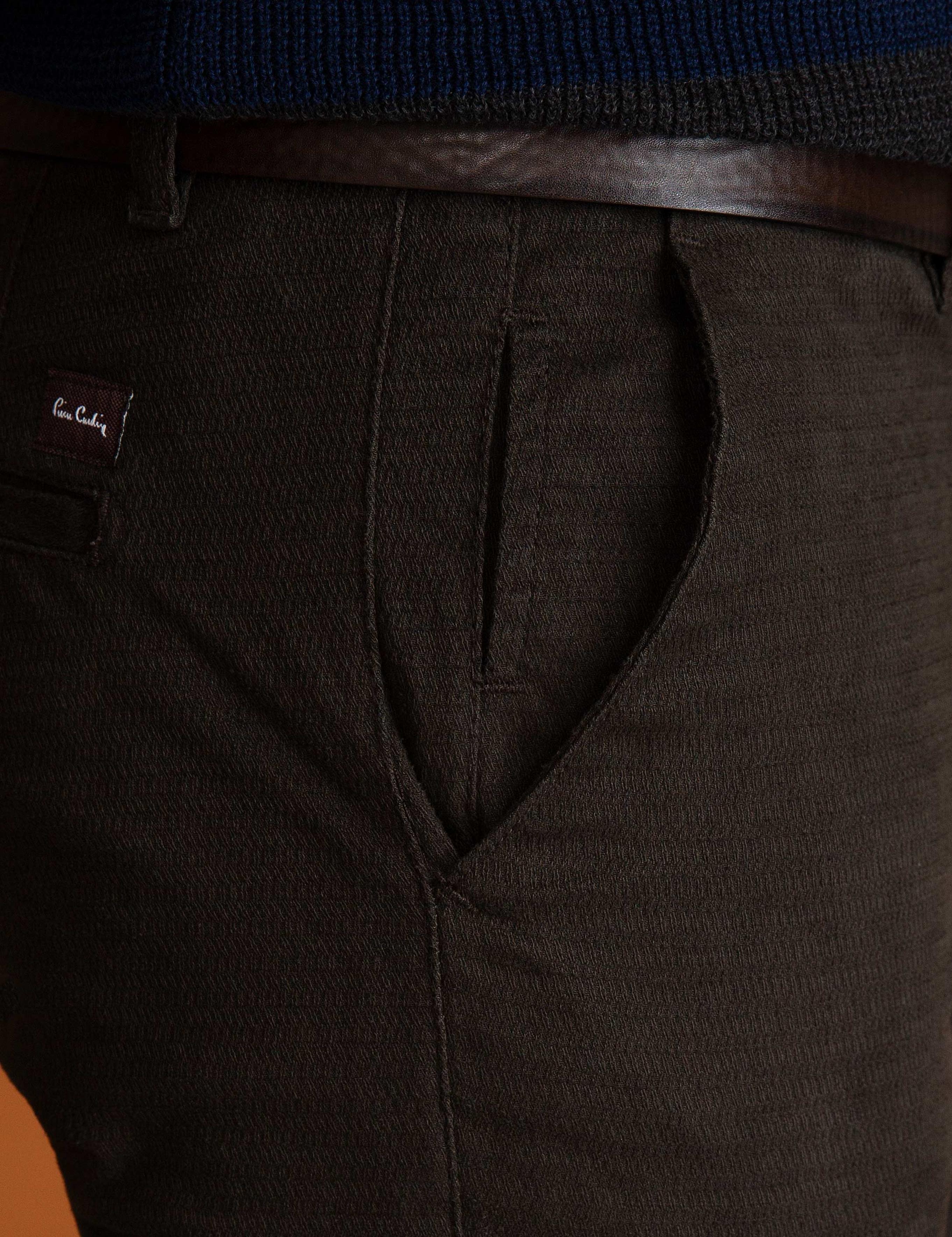 Kahverengi Slim Fit Chino Pantolon