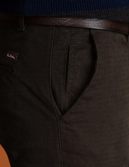 Kahverengi Slim Fit Chino Pantolon - 50197411012