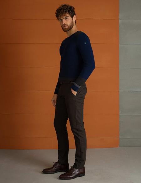 Kahverengi Slim Fit Chino Pantolon - 50197411012