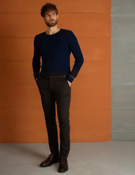 Kahverengi Slim Fit Chino Pantolon - 50197411012