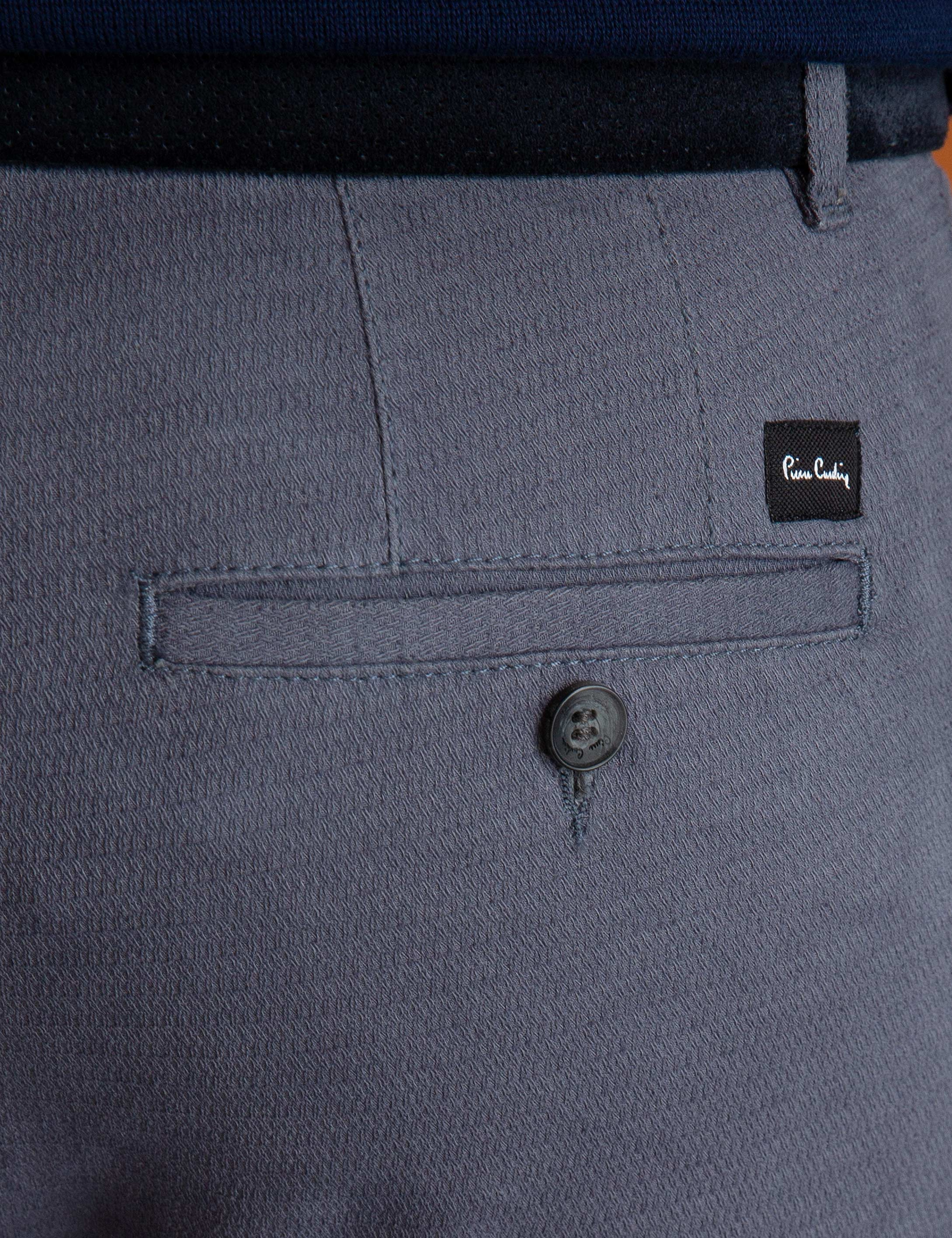 Antrasit Slim Fit Chino Pantolon - Image 4