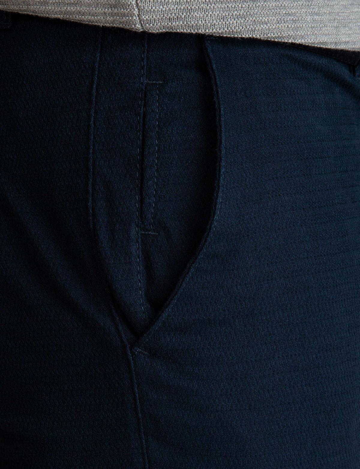 Lacivert Slim Fit Kanvas Pantolon - 50197411041