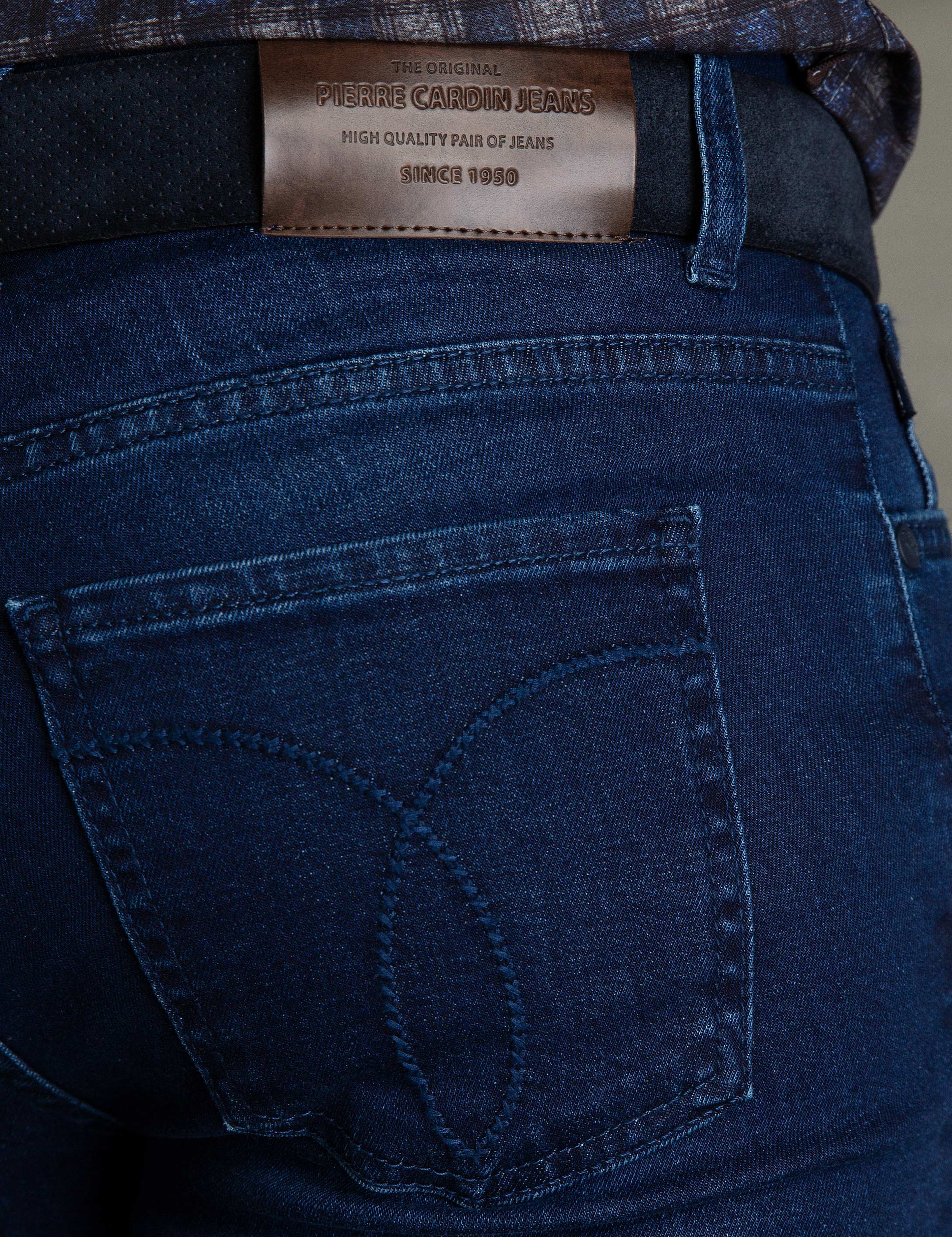Lacivert Denim Pantolon - Image 4