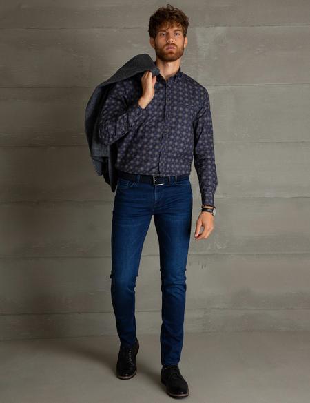 Lacivert Denim Pantolon - 50197443005