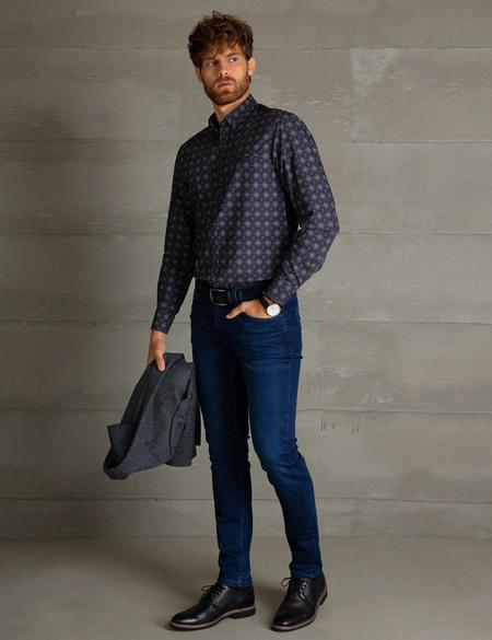 Lacivert Denim Pantolon - 50197443005