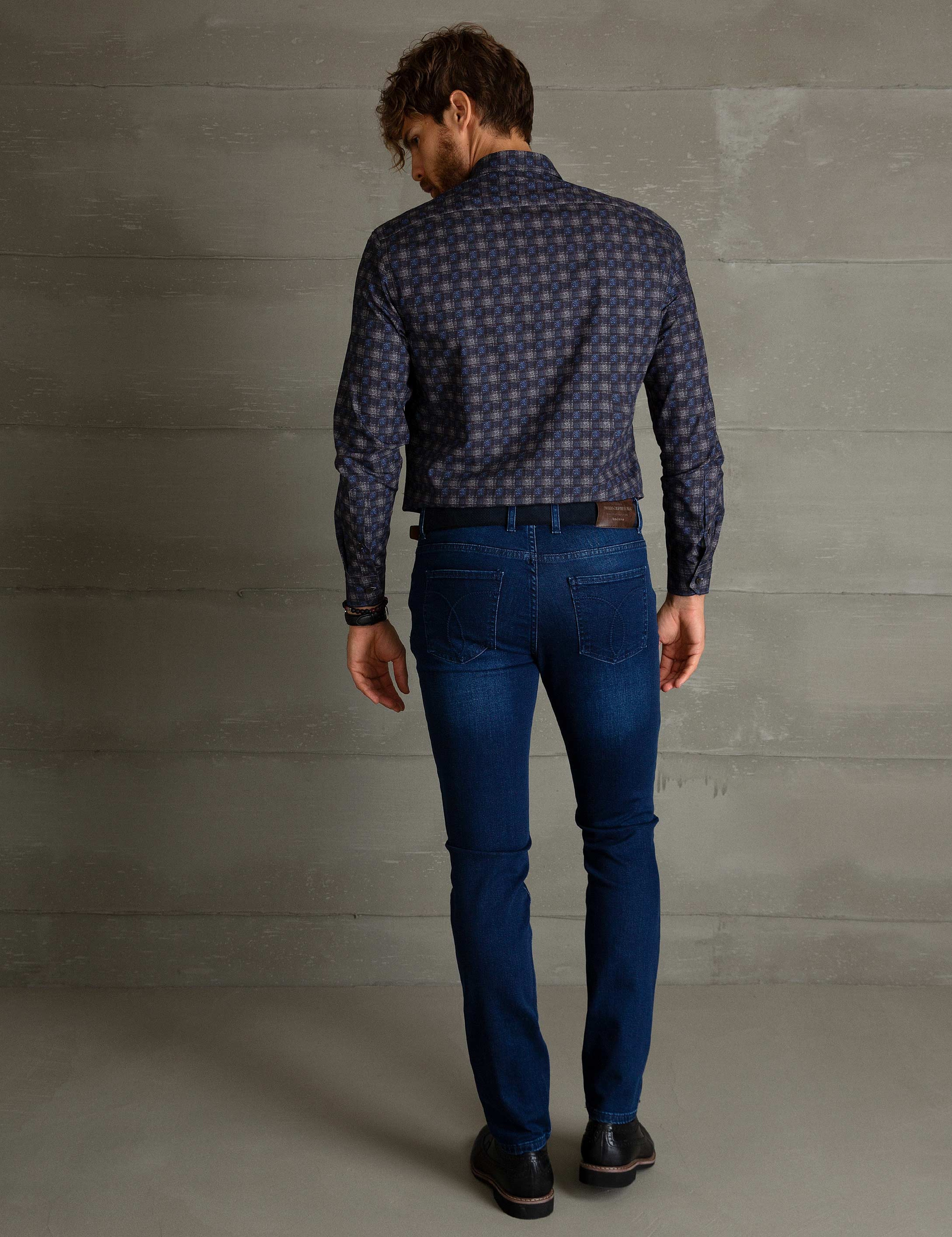 Lacivert Denim Pantolon - Image 3