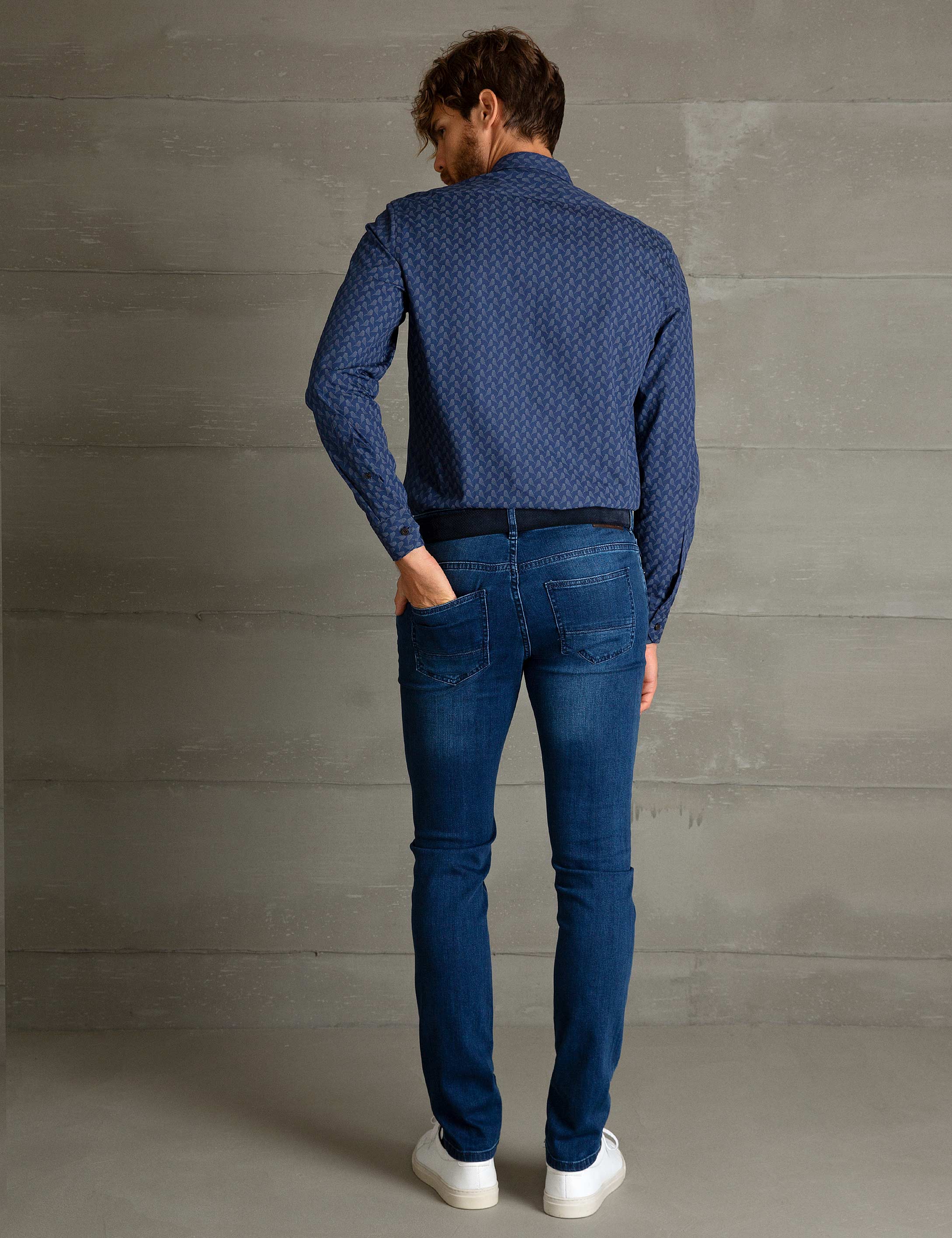 Lacivert Denim Pantolon