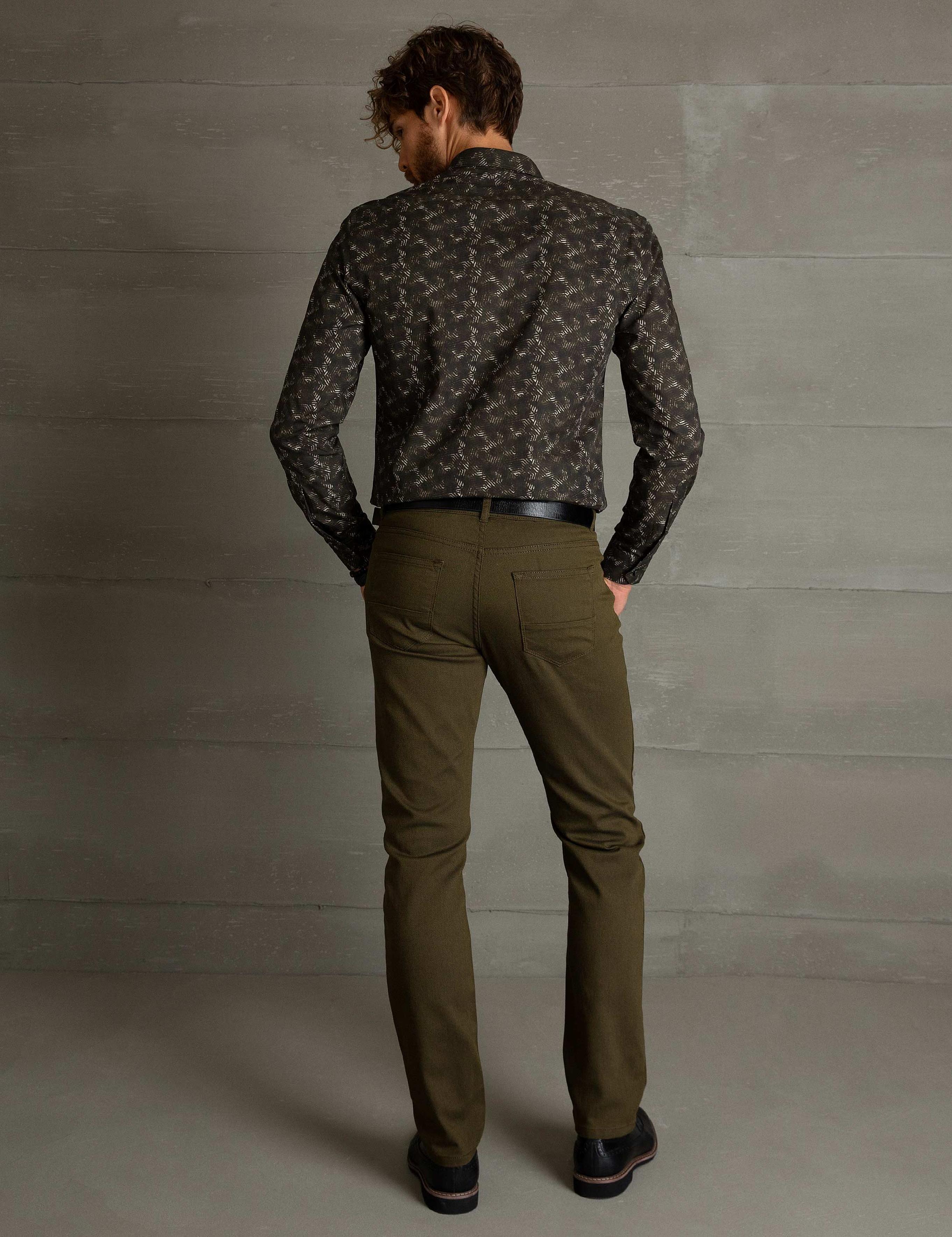 Haki Slim Fit Chino Pantolon