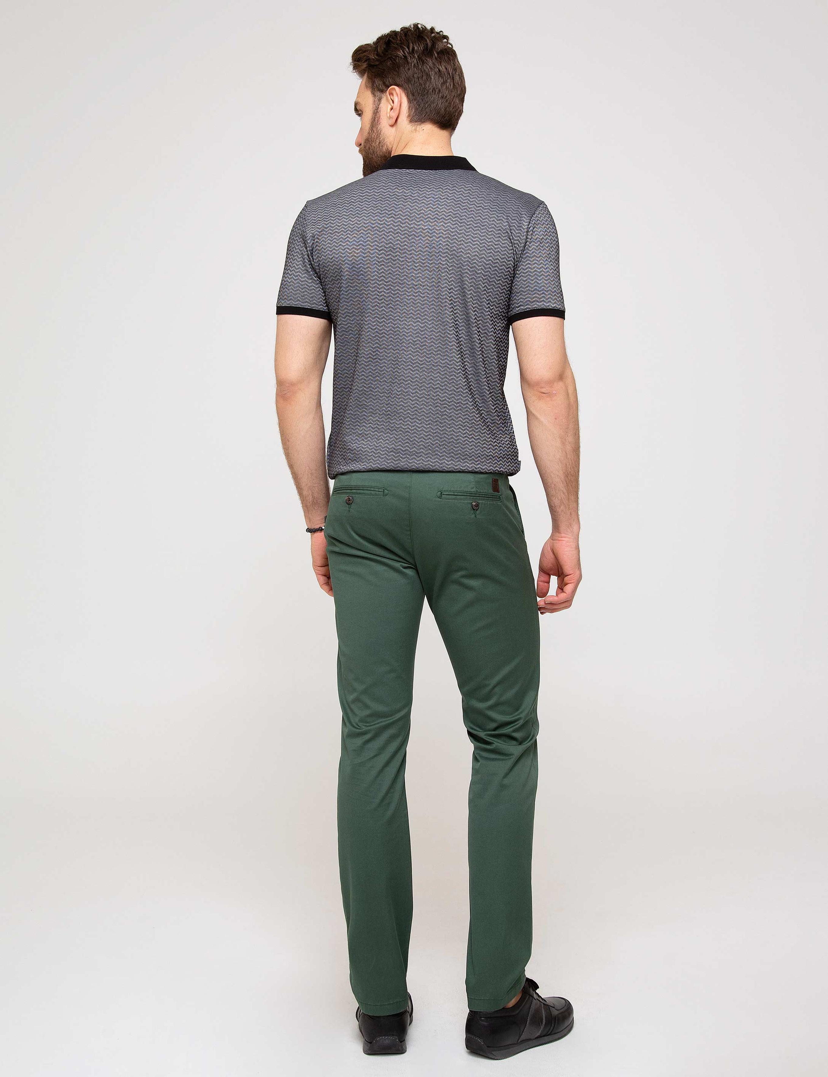 Yeşil Slim Fit Chino Pantolon