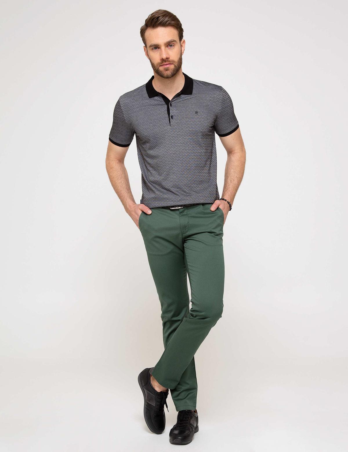 Yeşil Slim Fit Chino Pantolon