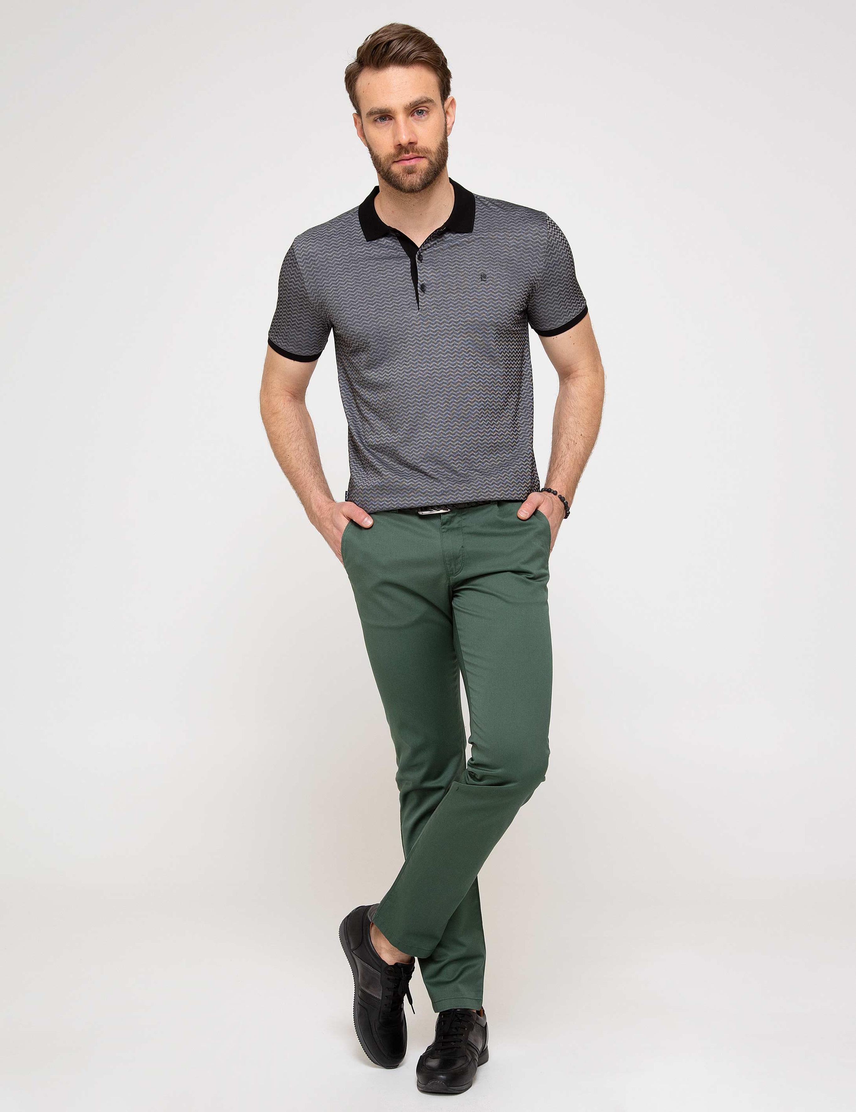 Yeşil Slim Fit Chino Pantolon