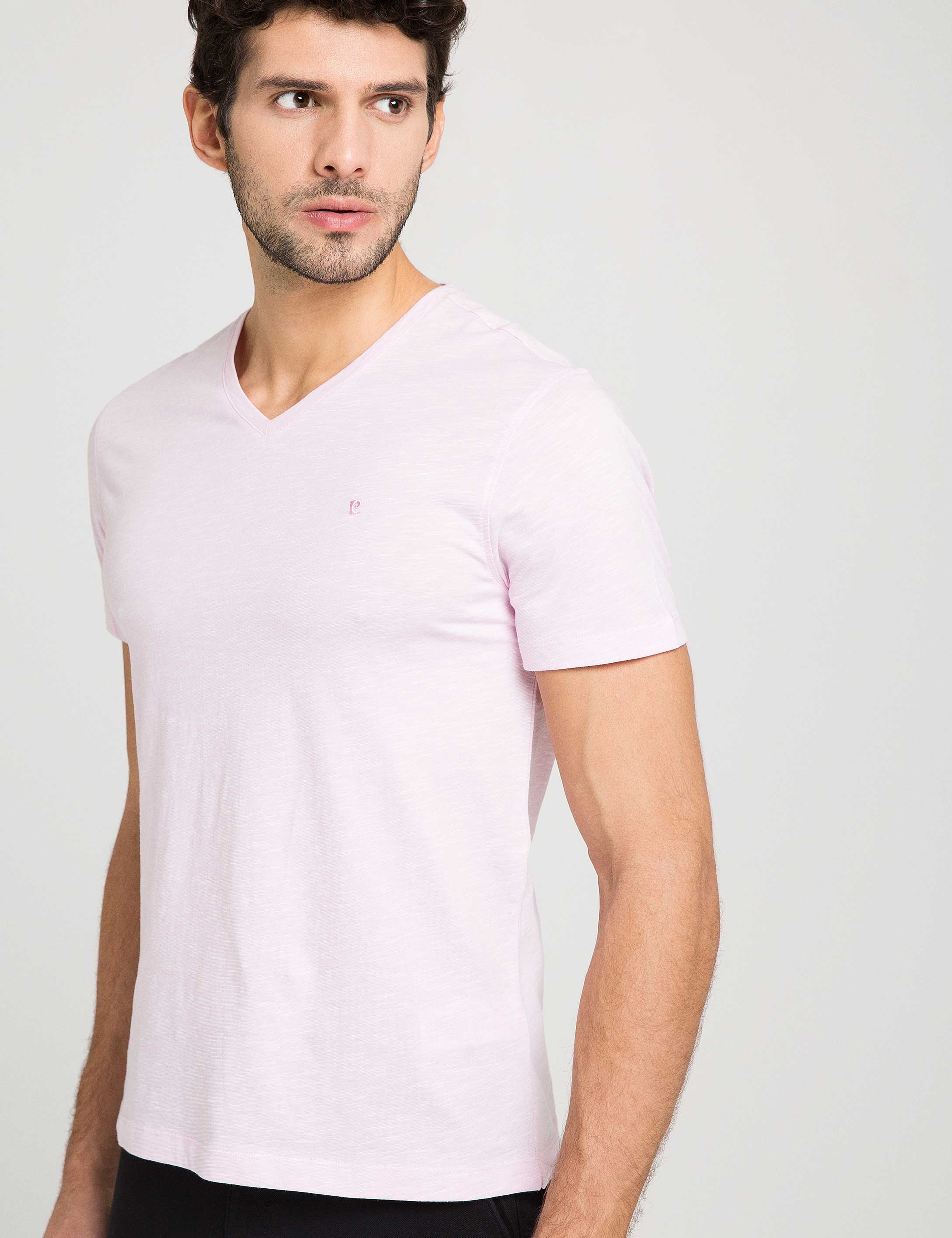 Pembe Slim Fit Tişört