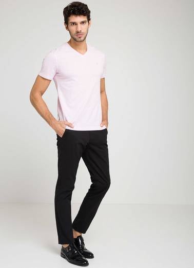 Pembe Slim Fit T-Shirt