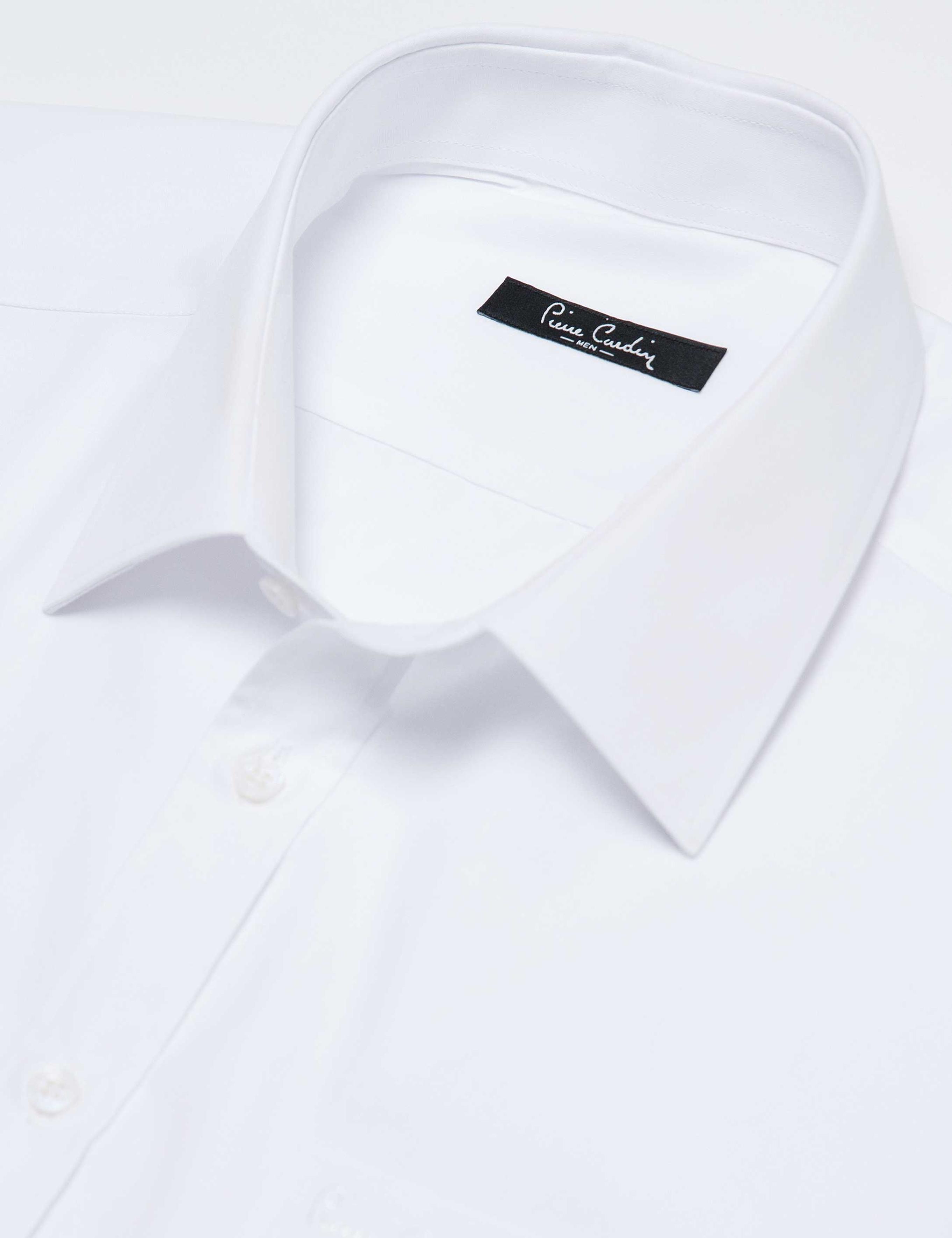 Beyaz Regular Fit Kısa Kollu Gömlek