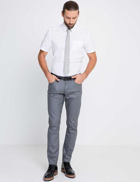 Beyaz Regular Fit Kısa Kollu Gömlek - 50171428010