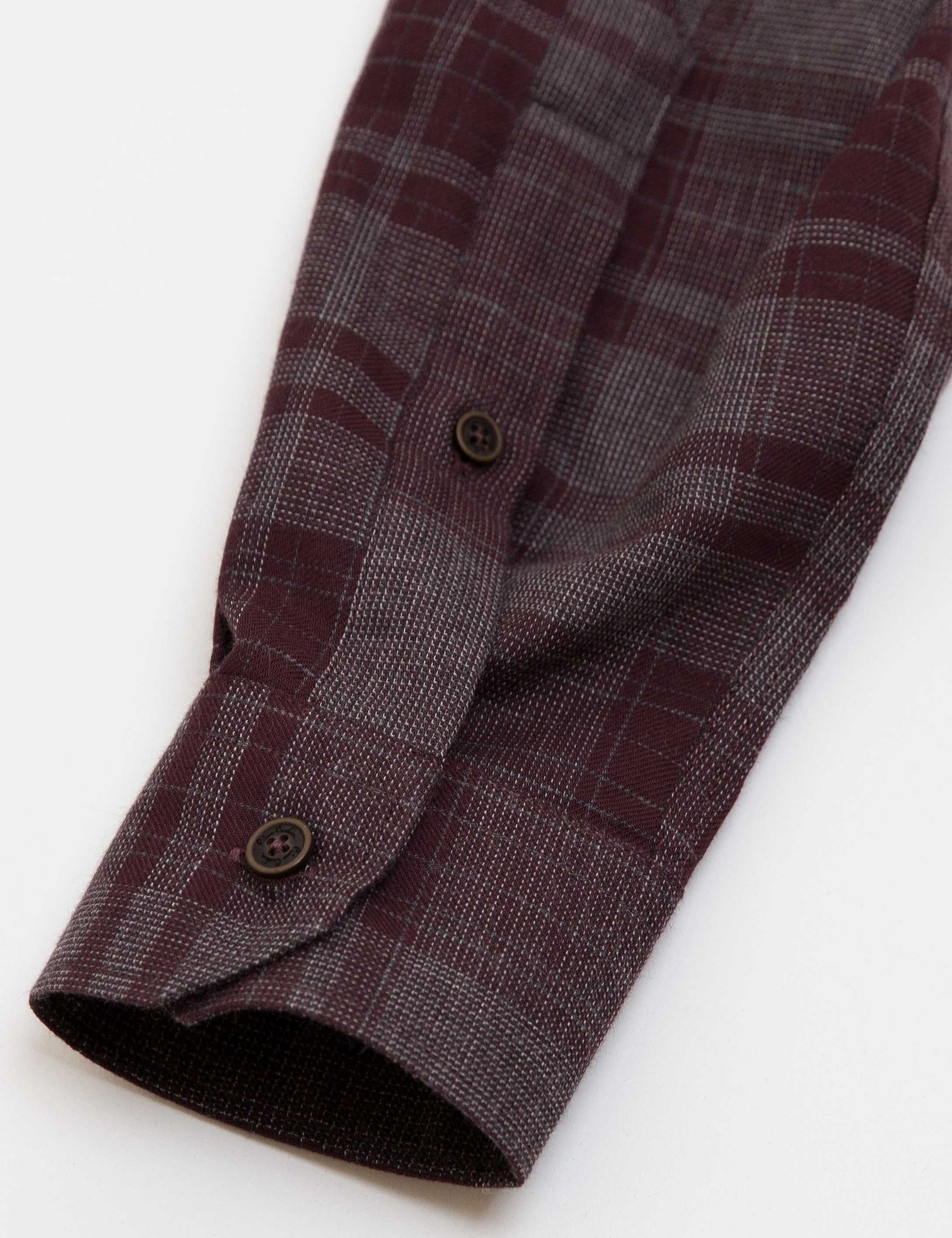 Bordo Slim Fit Gömlek