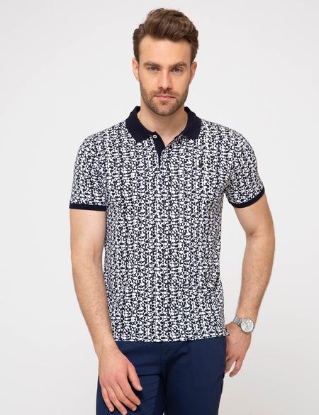 Lacivert Slim Fit T-Shirt - 50185848002