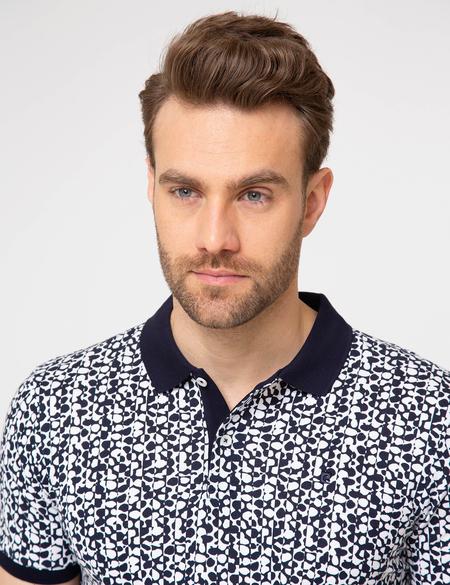 Lacivert Slim Fit T-Shirt - 50185848002