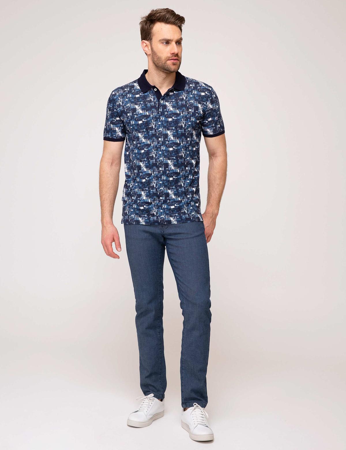 Lacivert Slim Fit T-Shirt - 50185860002