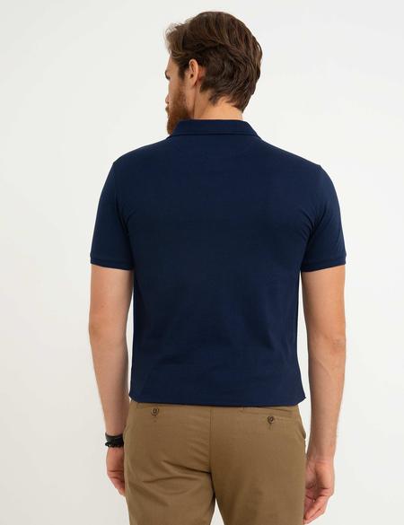 Lacivert Slim Fit Tişört - 50185870028