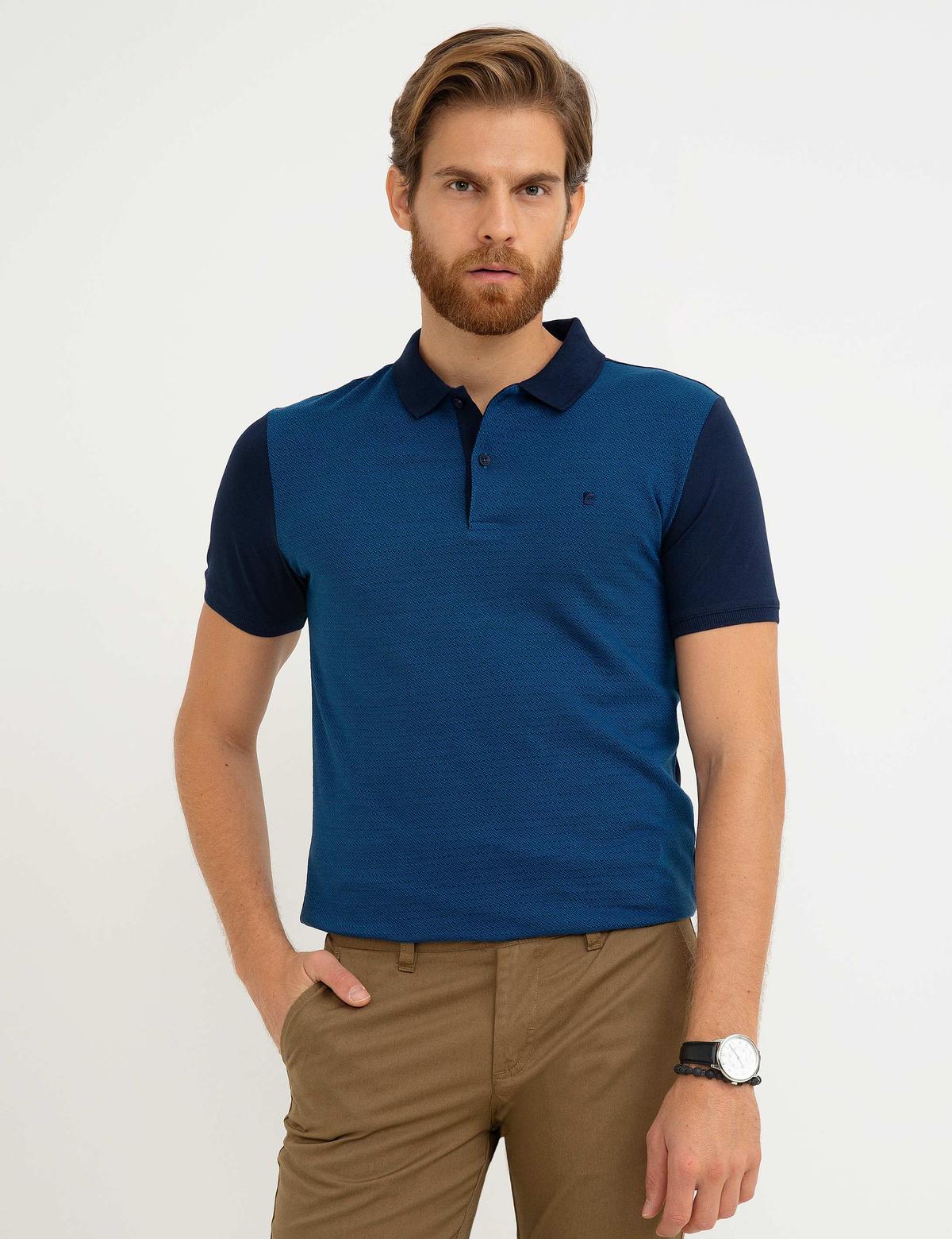 Lacivert Slim Fit Tişört - 50185870028