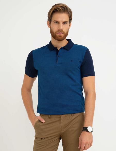 Lacivert Slim Fit Tişört - 50185870028