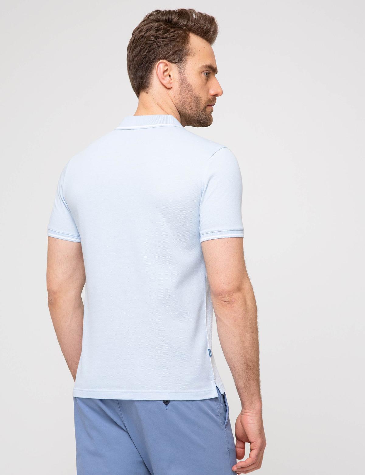 Açık Mavi Slim Fit T-Shirt - 50185908043