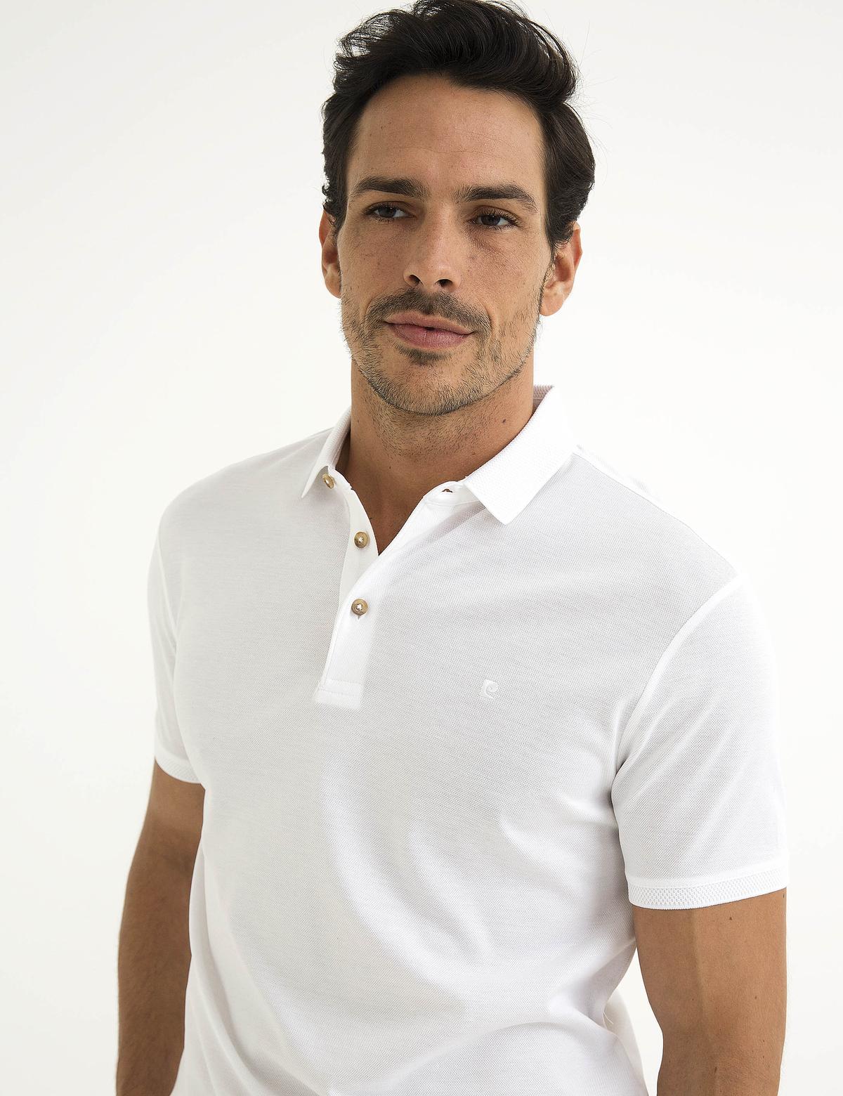 Beyaz Slim Fit T-Shirt