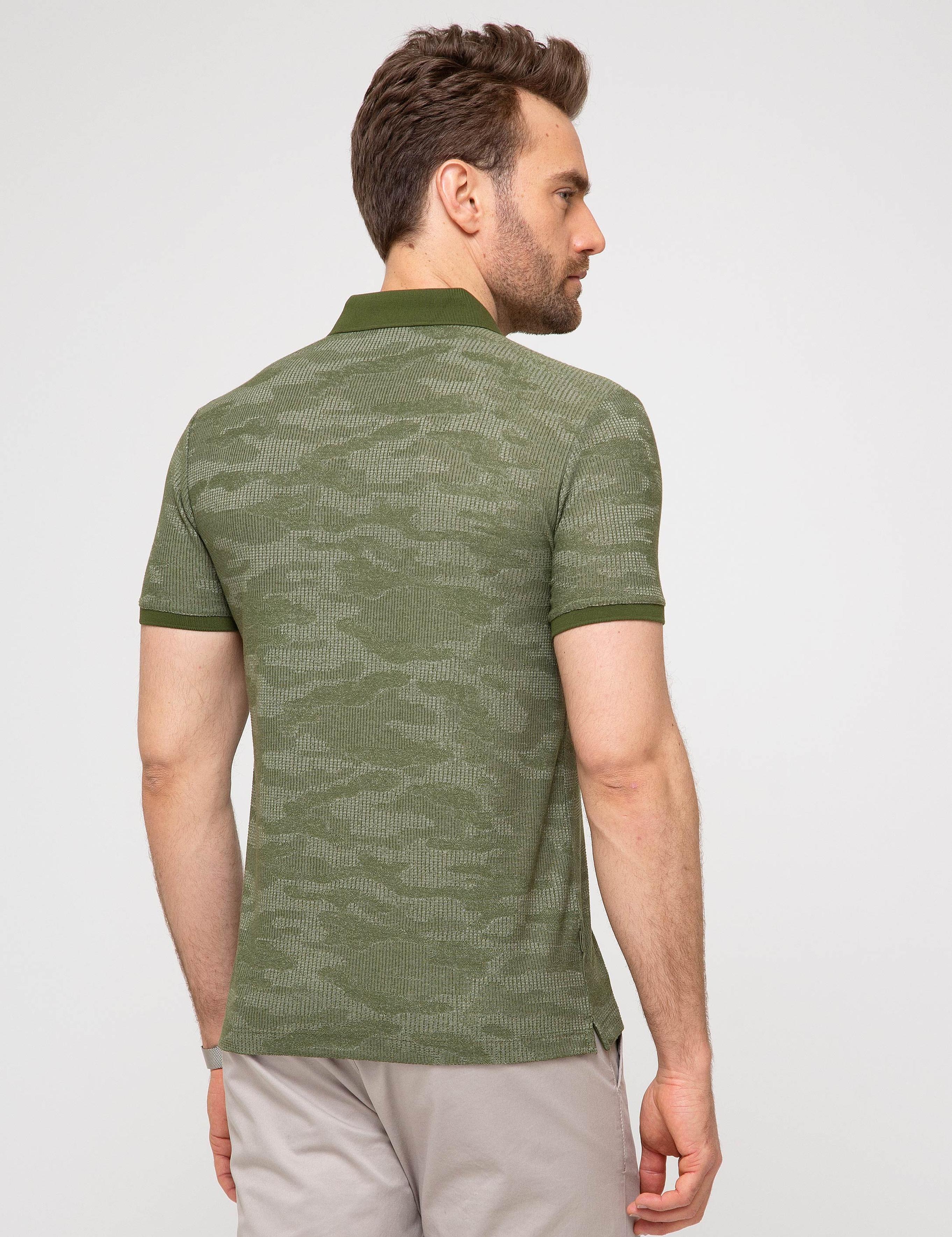 Yeşil Slim Fit Polo Yaka T-Shirt