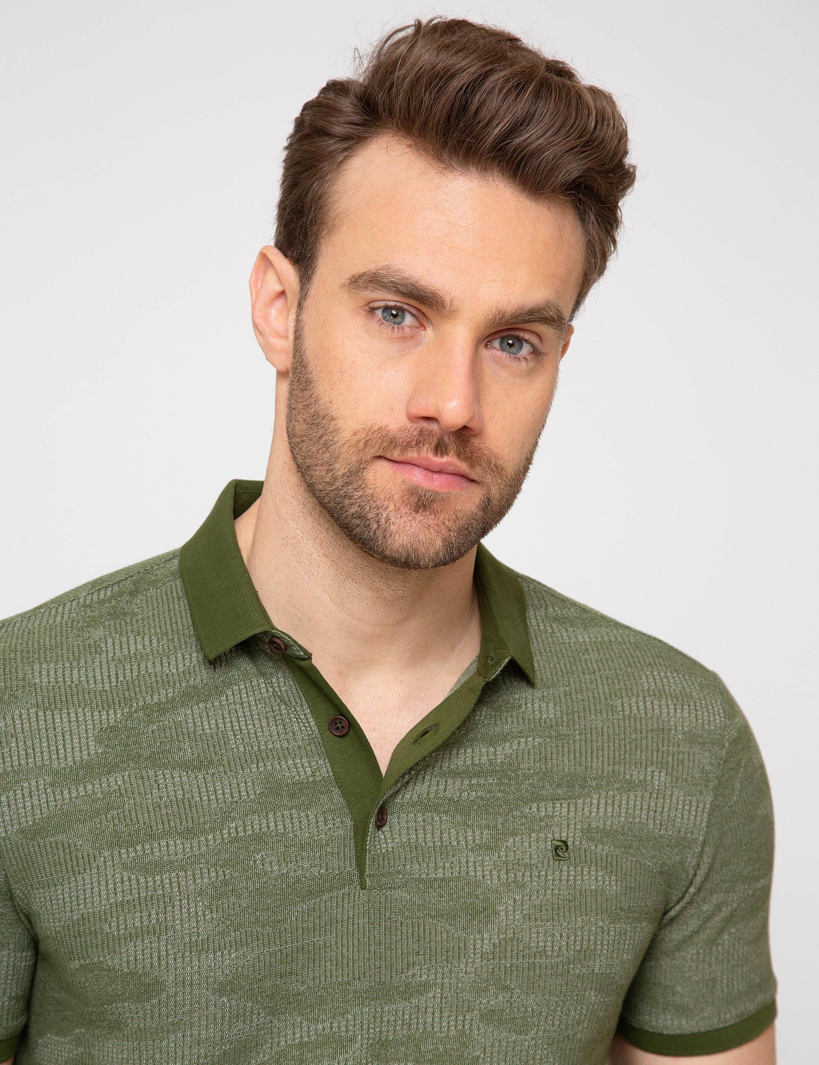 Yeşil Slim Fit Polo Yaka T-Shirt