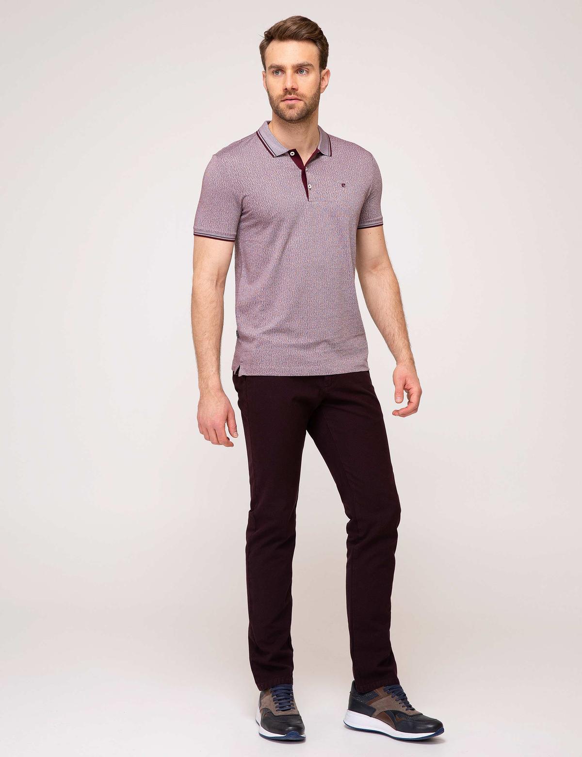 Bordo Slim Fit Tişört - 50186438023