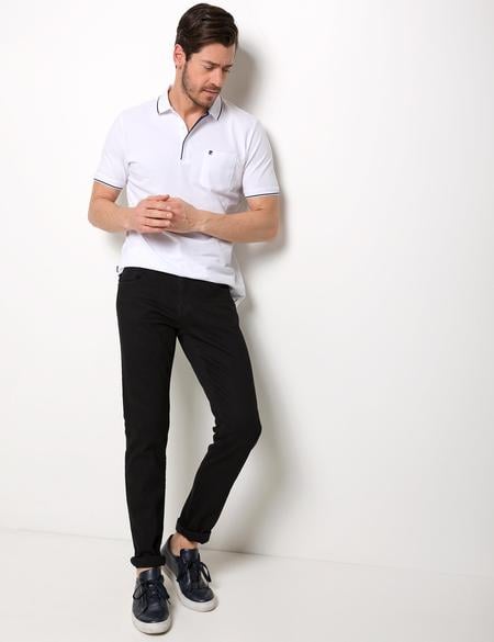 Beyaz Regular Fit Basic Tişört - 50187369017