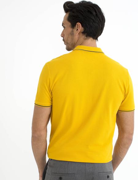 Sarı Slim Fit T-Shirt - 50187370138
