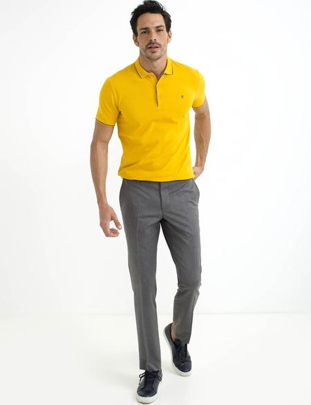 Sarı Slim Fit T-Shirt - 50187370138