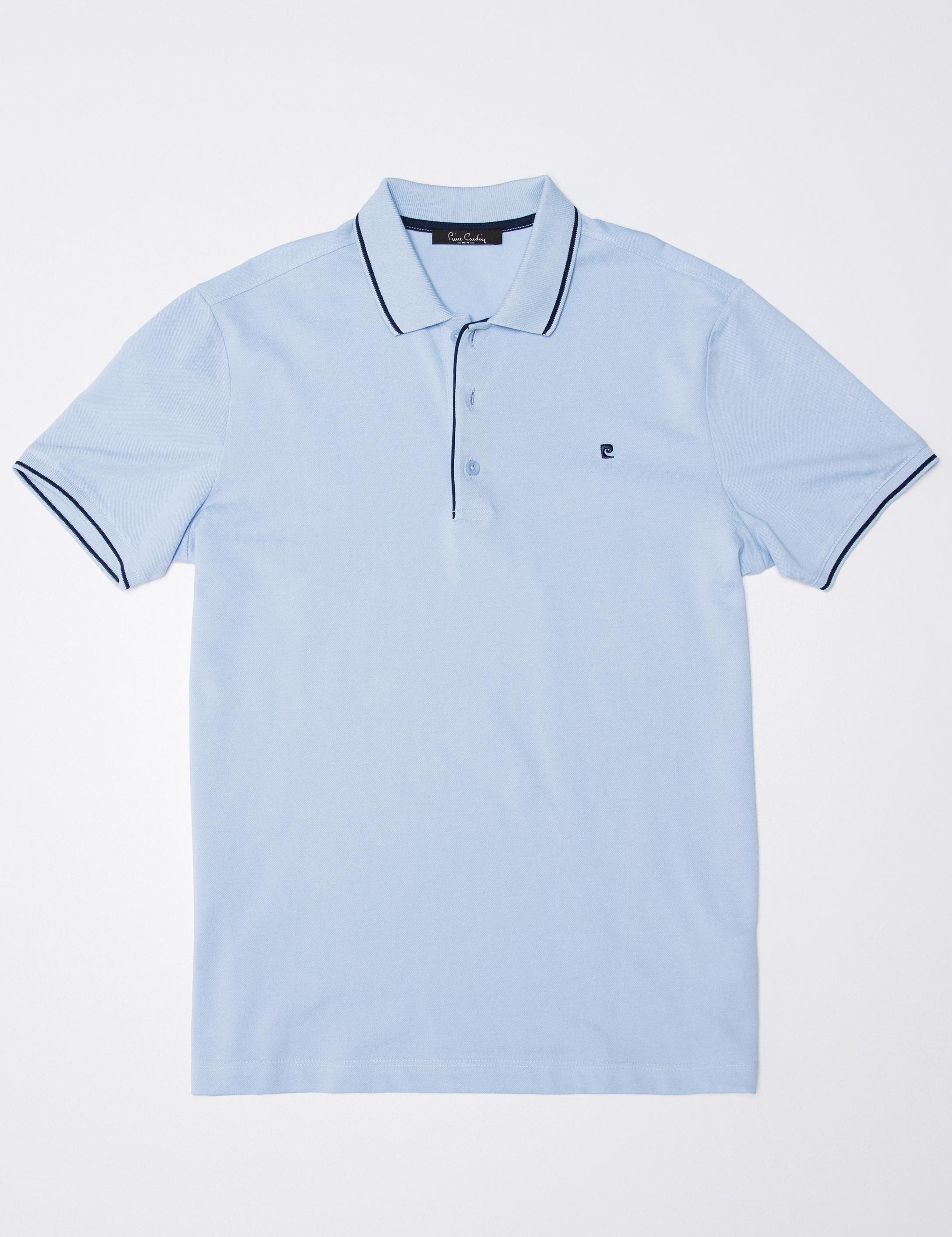 Açık Mavi Slim Fit Basic Tişört