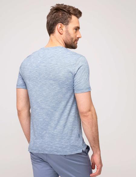 İndigo Slim Fit V Yaka T-Shirt - 50188634014