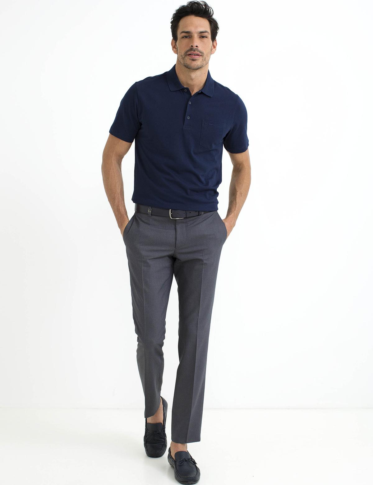 Lacivert Regular Fit Polo Yaka T-Shirt - 50188639028